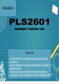 PLS2601 Assignment 2 semester 1 2024