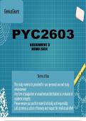 PYC2603 Assignment 3 memo 2024