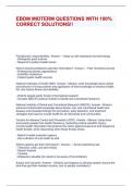 EBDM MIDTERM QUESTIONS WITH 100&percnt; CORRECT SOLUTIONS&excl;&excl;