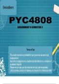PYC4808 Assignment 6 Semester 2