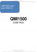 QMI1500 EXAM PACK 2023