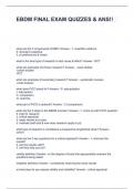EBDM FINAL EXAM QUIZZES & ANS&excl;&excl;