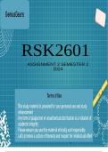 RSK2601 ASSIGNMENT 2 SEMESTER 2 2024