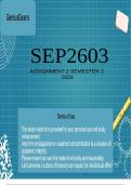 SEP2603 ASSIGNMENT 2 Semester 2 2024