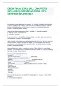 EBDM FINAL EXAM &lpar;ALL CHAPTERS INCLUDED&rpar; QUESTIONS WITH 100&percnt; VERIFIED SOLUTIONS&excl;&excl;