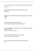 Chem 219&colon; Module 2 Exam Questions With 100&percnt; Correct  Answers