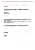Chem 219&colon; Module 2 Exam Questions With 100&percnt; Correct  Answers