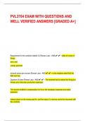 PVL3704 EXAM WITH QUESTIONS AND  WELL VERIFIED ANSWERS [GRADED A+] 