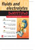 Fluids and Electrolytes Demystified Joyce Y. Johnson, PhD, RN, CCRN