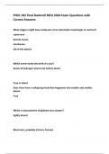PHSC 102 Final Bushnell MSU 2024 Exam Questions with  Correct Answers