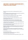 ABP PART 1 BOARDS QUESTIONS WITH COMPLETE SOLUTIONS&excl;&excl;