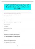 NUR 112 ATI/Final Cards From ATI  Book Questions & Correct Answers/  Graded A+