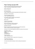 Paper 3 biology aqa paper 2023