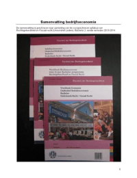 Samenvatting bedrijfseconomie &lpar;syllabus&rpar;&period; Universiteit Leiden&comma; rechtsgeleerdheid&period;