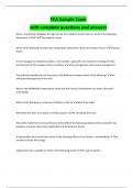 FCA Sample Exam with complete questions and answers