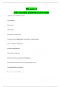 FCA exam 4 with complete questions and answers