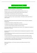 BOG Practice Exam - FACHE with complete questions and answers