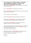 Med Surg final level 2 181QUESTIONS & ANSWERS&colon; 100&percnt; VERIFIED&semi; UPDATED A&plus; SCORE GUIDE SOLUTION&lpar; EVERYTHING YOU NEED