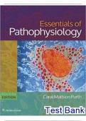 TEST BANK FOR ESSENTIALS OF PATHOPHYSIOLOGY 4TH EDITION