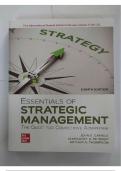 SOLUTION MANUAL ESSENTIALS OF STRATEGIC MANAGEMENT THE QUEST FOR COMPETITIVE ADVANTAGE 8E BY JOHN GAMBLE&comma; ARTHUR THOMPSON AND MARGARET PETERAF INSTRUCTOR 