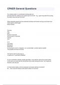 CPAER General Exam 2024&sol;2025 Questions & Correct Answers  Guaranteed Pass Solutions&period;