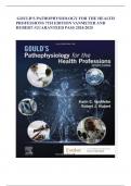 GOULD'S PATHOPHYSIOLOGY FOR THE HEALTH PROFESSIONS 7TH EDITION VANMETER AND HUBERT /GUARANTEED PASS 2024/2025