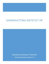 Samenvatting Dietetics semester 5.1