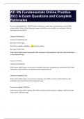 ATI RN Fundamentals Online Practice 2023 A Exam Questions and Complete Rationales