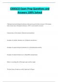 CIDESCO Exam Prep Questions and Answers 100% Solved 