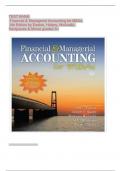 TEST BANK - Financial & Managerial Accounting for MBAs, 4th Edition ( Easton,2024) Newest Edition 
