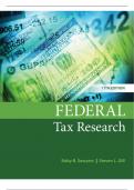 SOLUTIONS MANUAL FOR FEDERAL TAX RESEARCH 11TH EDITION SAWYERS