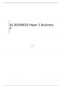 AQA  AS LEVEL  BUSINESS Paper 2 Business 2  QUESTION PAPER FOR JUNE 2023