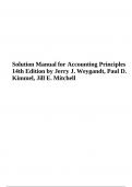 Solution Manual for Accounting Principles 14th Edition by Jerry J. Weygandt, Paul D. Kimmel, Jill E. Mitchell.