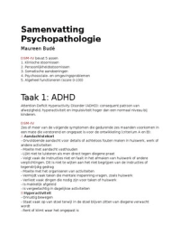 Samenvatting Psychopathologie