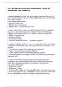2024 ATI Pharmacology Proctored Retake 1 Exam 70  QUESTIONS AND ANSWERS      
