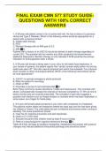 FINAL EXAM CMN 577 STUDY GUIDE- QUESTIONS WITH 100% CORRECT ANSWERS