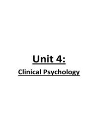 Clinical Psychology