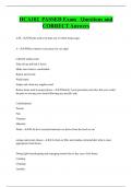 HCA102 PASSED Exam Questions and  CORRECT Answers