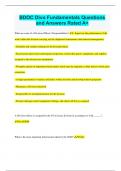 BDOC Divo Fundamentals Questions and Answers Rated A&plus;