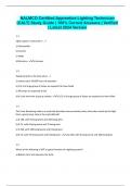 NALMCO Certified Apprentice Lighting Technician &lpar;CALT&rpar; Study Guide &vert; 100&percnt; Correct Answers &vert; Verified &vert; Latest 2024 Version