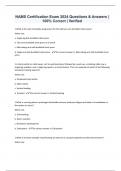 NAMS Certification Exam 2024 Questions & Answers &vert; 100&percnt; Correct &vert; Verified