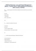 NASCLA Business&comma; Law and Project Management &lpar;Basic&rpar; - Practice Test 2 &vert; 2024 Questions & Answers &vert; 100&percnt; Correct &vert; Verified
