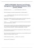 NASCLA PSI EXAM - Business Law & Project Management &vert; 2024 Questions & Answers &vert; 100&percnt; Correct &vert; Verified