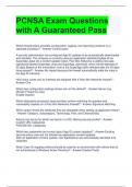 PCNSA Exam Questions with A Guaranteed Pass
