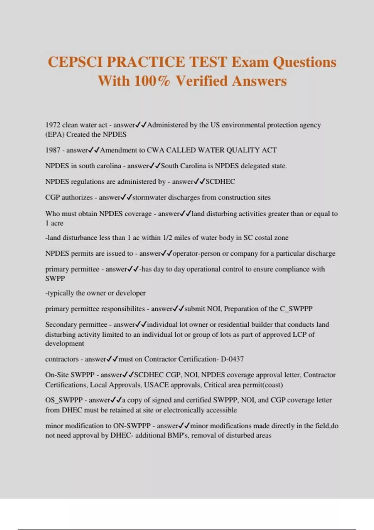 CEPSCI PRACTICE TEST Exam Questions With 100% Verified Answers - CEPSCI ...