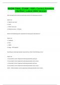 NASM FINAL EXAM &vert; 100&percnt; Correct Answers &vert; Verified &vert; Latest 2024 Version