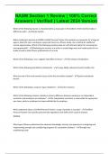 NASM Section 1 Review &vert; 100&percnt; Correct Answers &vert; Verified &vert; Latest 2024 Version