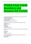 PCNSA Flash Cards Questions and Answers All Correct