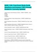 NUSC 1165&colon; Final Exam Study Guide Questions and Answers 100&percnt; Already Graded A&plus; Correctly Updated