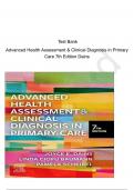 Test Bank Advanced Health Assessment & Clinical Diagnosis in Primary Care 7th Edition Dains
